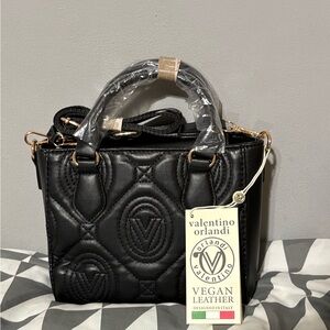 Valentino Orlandi Black Quilted Bag